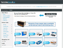 Tablet Screenshot of cartridgeconnexion.com